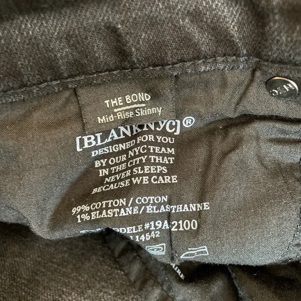 Blank NYC “The Bond” Fringe Leg Skinny Jeans - Size 28 - Picture 13 of 15